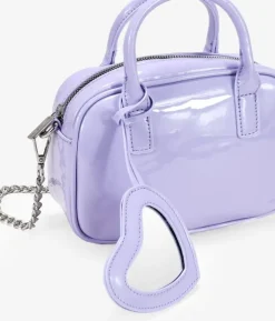 Bosanova Sacs À Bandoulière | Petits Sacs | Mini sac bowling lilas avec miroir