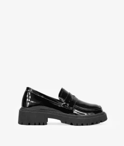 Bosanova Chaussures Et Mocassins | Mocassin en cuir verni noir