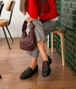 Bosanova Chaussures Et Mocassins | Mocassin plat noir avec masque