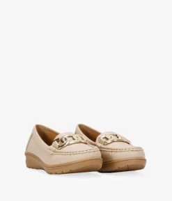 Bosanova Chaussures Et Mocassins | Mocassins beiges avec chaîne