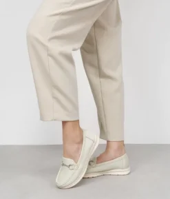Bosanova Chaussures Et Mocassins | Mocassins beiges avec détails métalliques assortis