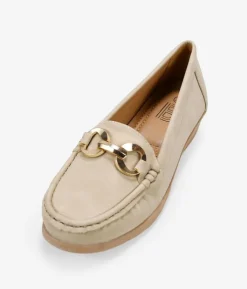 Bosanova Chaussures Et Mocassins | Mocassins compensés beiges avec détail métallisé