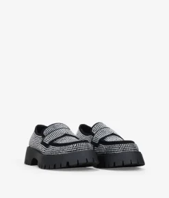 Bosanova Chaussures Et Mocassins | Mocassins noirs avec strass