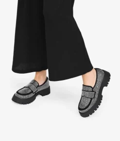 Bosanova Chaussures Et Mocassins | Mocassins noirs avec strass