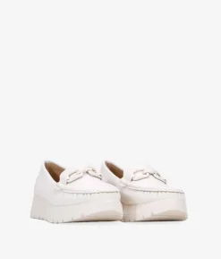 Bosanova Chaussures Et Mocassins | Mocassins plateforme taupe avec détail métallisé