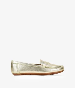 Bosanova Chaussures Et Mocassins | Mocassins plats dorés à masque