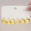 Bosanova Boucles D'oreilles | Pack pendientes dorados metálicos