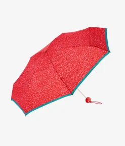 Bosanova Parapluies | Parapluie manuel à fleurs rouges avec housse