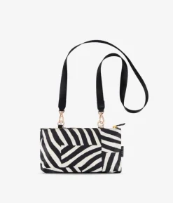 Bosanova Parapluies | Parapluie manuel noir Zebra avec housse