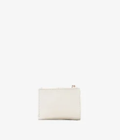 Femme Bosanova Portefeuilles | Petit portefeuille beige avec logo et zip
