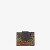 Femme Bosanova Portefeuilles | Petit portefeuille en cuir à fleurs dorées