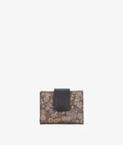 Femme Bosanova Portefeuilles | Petit portefeuille en cuir avec des fleurs en cuir