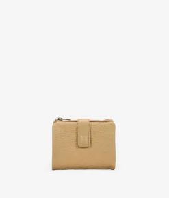 Femme Bosanova Portefeuilles | Petit portefeuille en cuir texturé doré