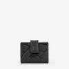Femme Bosanova Portefeuilles | Petit portefeuille en cuir noir à rabat