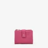 Femme Bosanova Portefeuilles | Petit portefeuille en cuir texturé rose