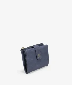 Femme Bosanova Portefeuilles | Petit portefeuille en cuir texturé bleu