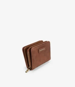 Femme Bosanova Portefeuilles | Petit portefeuille en cuir avec fermeture éclair et logo