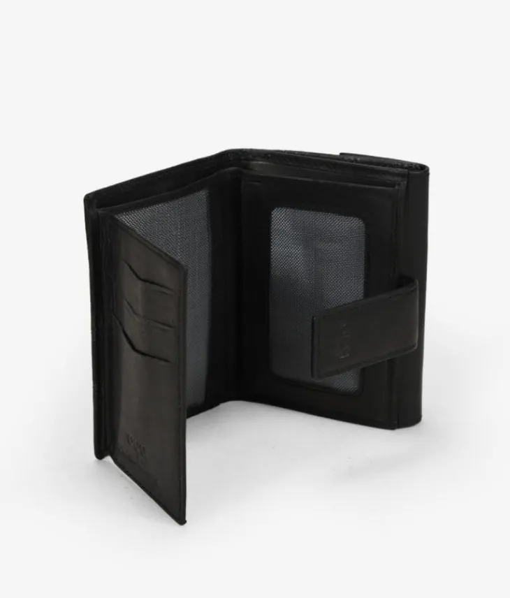 Femme Bosanova Portefeuilles | Petit portefeuille en cuir noir