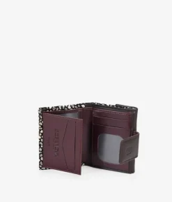 Femme Bosanova Portefeuilles | Petit portefeuille en cuir marron chocolat