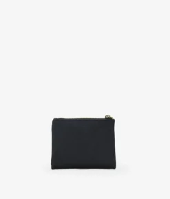 Femme Bosanova Portefeuilles | Petit portefeuille en cuir texturé noir