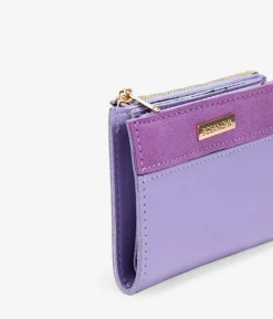 Femme Bosanova Portefeuilles | Petit portefeuille lilas avec logo et zip