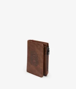Femme Bosanova Portefeuilles | Petit portefeuille marron avec logo clouté