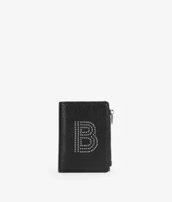Femme Bosanova Portefeuilles | Petit portefeuille noir avec logo clouté