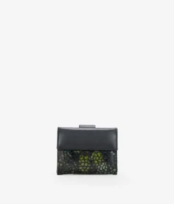 Femme Bosanova Portefeuilles | Petit portefeuille vert avec imprimé et rabat