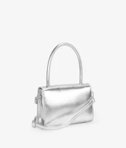 Bosanova Sacs À Bandoulière | Sac Minaudières | Petit sac argenté à rabat