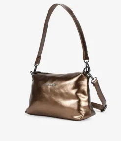 Bosanova Sacs À Bandoulière | Sacs Porté Épaule | Petit sac bandoulière bronze avec fermeture éclair