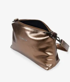 Bosanova Sacs À Bandoulière | Sacs Porté Épaule | Petit sac bandoulière bronze avec fermeture éclair