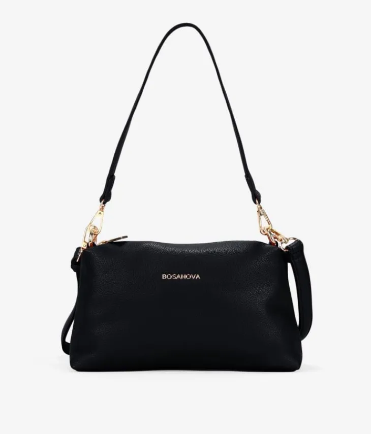 Bosanova Sacs À Bandoulière | Sacs Porté Épaule | Petit sac bandoulière noir avec fermeture éclair
