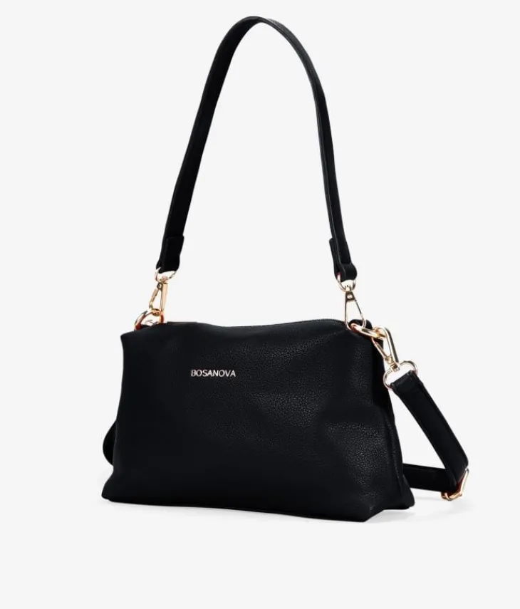 Bosanova Sacs À Bandoulière | Sacs Porté Épaule | Petit sac bandoulière noir avec fermeture éclair