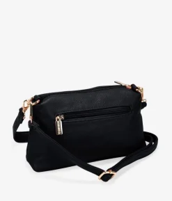 Bosanova Sacs À Bandoulière | Sacs Porté Épaule | Petit sac bandoulière noir avec fermeture éclair