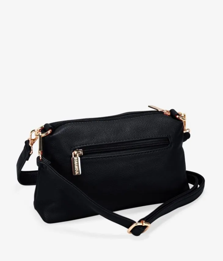 Bosanova Sacs À Bandoulière | Sacs Porté Épaule | Petit sac bandoulière noir avec fermeture éclair