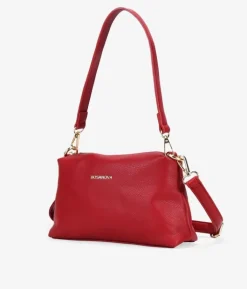 Bosanova Sacs À Bandoulière | Sacs Porté Épaule | Petit sac bandoulière rouge avec fermeture éclair