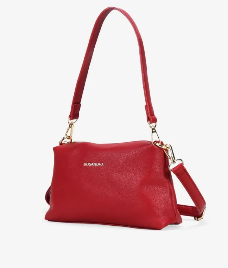 Bosanova Sacs À Bandoulière | Sacs Porté Épaule | Petit sac bandoulière rouge avec fermeture éclair