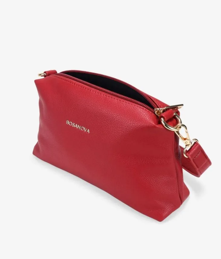 Bosanova Sacs À Bandoulière | Sacs Porté Épaule | Petit sac bandoulière rouge avec fermeture éclair