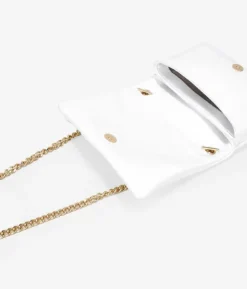 Bosanova Sacs À Bandoulière | Sac Minaudières | Petit sac blanc avec chaîne