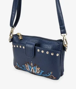 Bosanova Sacs À Bandoulière | Petits Sacs | Petit sac bleu avec broderie