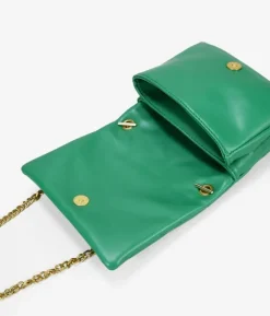 Bosanova Sacs À Bandoulière | Sac Minaudières | Petit sac vert avec chaîne