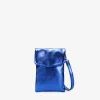 Bosanova Sacs À Bandoulière | Petits Sacs | Petite pochette pour téléphone portable bleu métallisé
