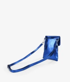 Bosanova Sacs À Bandoulière | Petits Sacs | Petite pochette pour téléphone portable bleu métallisé