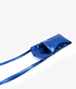 Bosanova Sacs À Bandoulière | Petits Sacs | Petite pochette pour téléphone portable bleu métallisé