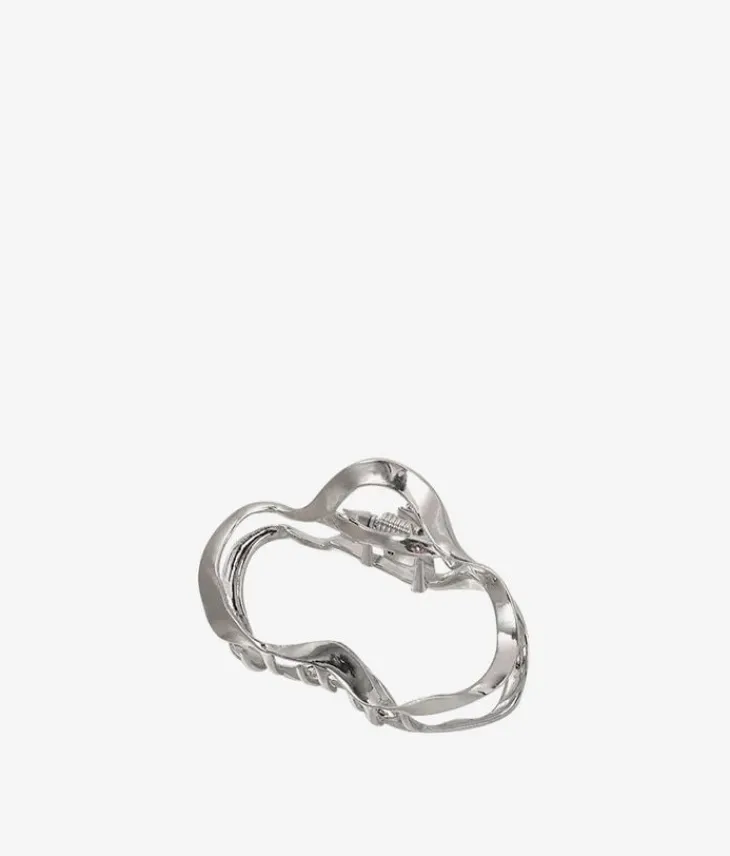 Femme Bosanova Accessoires Pour Cheveux | Pince à cheveux ovale argentée