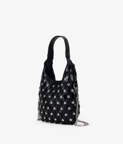 Bosanova Sacs À Bandoulière | Sac Minaudières | Pochette cloutée noire