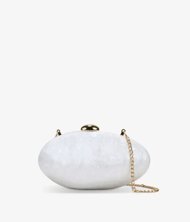 Bosanova Petits Sacs | Sac Minaudières | Pochette en perles blanches nacrées