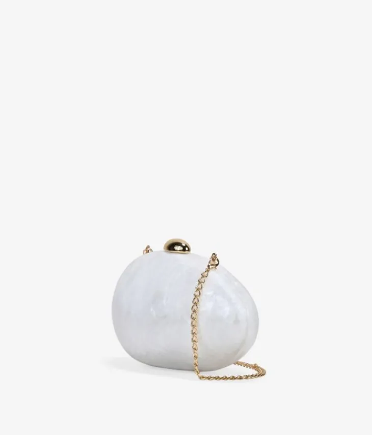 Bosanova Petits Sacs | Sac Minaudières | Pochette en perles blanches nacrées
