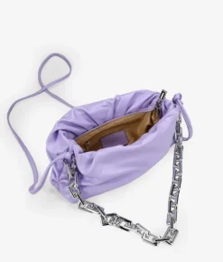 Bosanova Sacs Porté Épaule | Petits Sacs | Pochette lilas avec chaîne