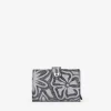 Femme Bosanova Portefeuilles | Porte-cartes automatique en cuir gris embossé